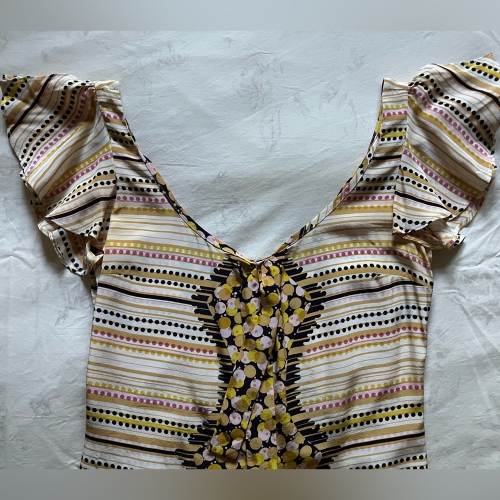 Coveted Mayle Batik Print Silk Dress *MOVING SALE* - Picture 4 of 4